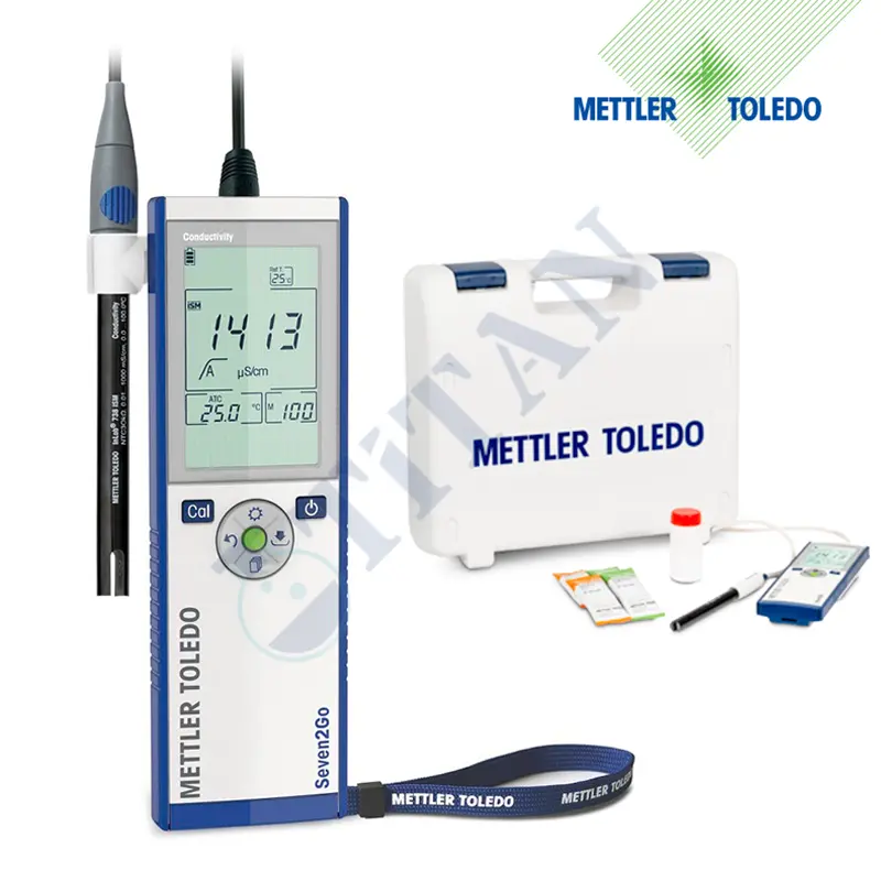 METTLER TOLEDO - Seven2Go İletkenlik Ölçer S3 Saha Kiti InLab 738-ISM İletkenlik Elektrodu ve uGo Taşıma Çantası ile