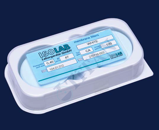 ISOLAB - 104.01.013 cam elyaf filtre - 47 mm - 50C (100 adet / paket)