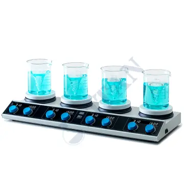VELP - AM4 Digital 4 Bölmeli Isıtıcılı Manyetik Karıştırıcı SET1 1500 rpm / 4 X 20 L / 310 °C