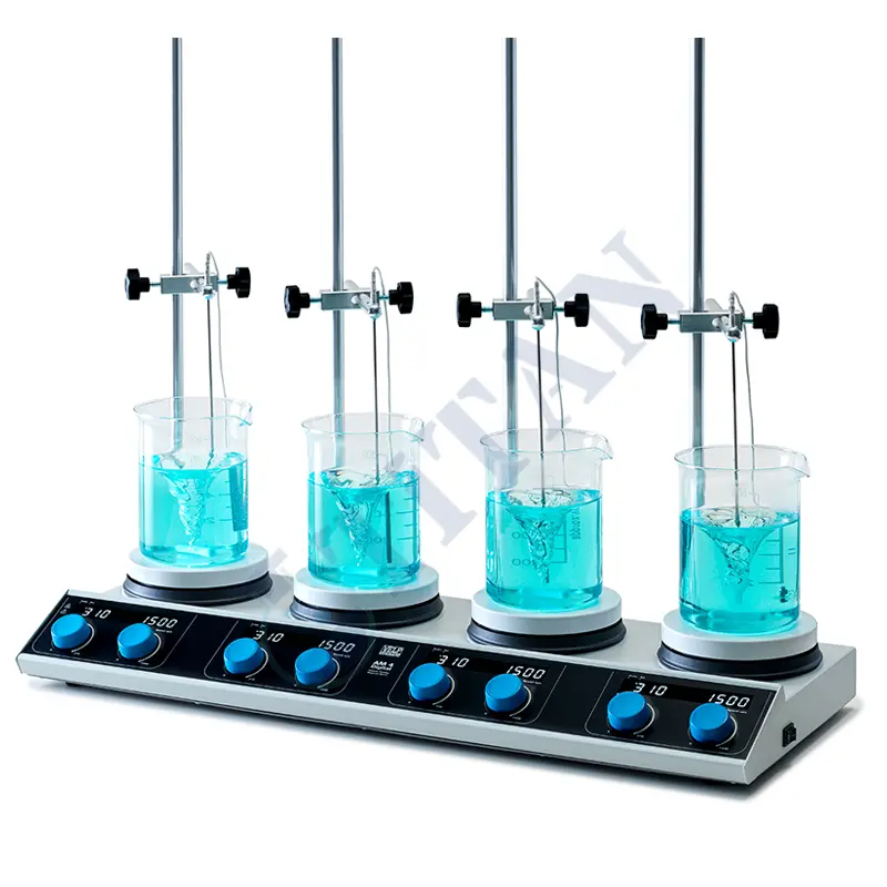 VELP - AM4 Digital 4 Bölmeli Isıtıcılı Manyetik Karıştırıcı SET1 1500 rpm / 4 X 20 L / 310 °C