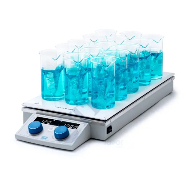 Velp - Multı-HS 15 Digital Çoklu Isıtıcılı Manyetik Karıştırıcı  1000 rpm / 120 °C / 15 X 250 ml