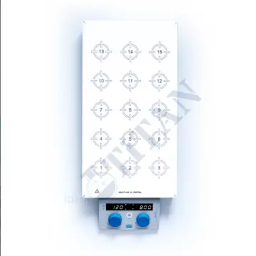Velp - Multı-HS 15 Digital Çoklu Isıtıcılı Manyetik Karıştırıcı  1000 rpm / 120 °C / 15 X 250 ml