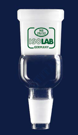 ISOLAB - 064.11.010 adaptör - genişletme amaçlı - dişi şilif : NS34/35 - erkek şilif : NS29/32 (1 adet / paket)