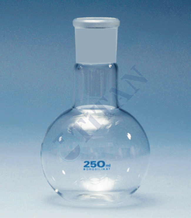 Balon kısa boyunlu dibi düz şilifli 500 ml