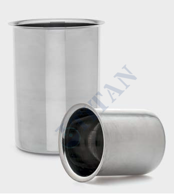 ISOLAB - 025.04.500 beher - kısa form - paslanmaz çelik - 500 ml (1 adet / paket)