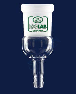 ISOLAB - 065.26.014 adaptör - düz - musluksuz - çap 8 mm - dişi şilif : NS 14/23 (1 adet / paket)
