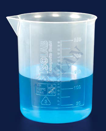 ISOLAB - 026.02.901 beher - kulplu - P.P - kısa form - kabartma skala - 1000 ml (1 adet / paket)