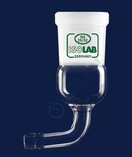 ISOLAB - 065.27.029 adaptör - eğimli - musluksuz - çap 10 mm - dişi şilif : NS 29/32 (1 adet / paket)