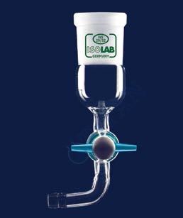 ISOLAB - 065.29.029 adaptör - eğimli - musluklu - çap 10 mm - dişi şilif: NS 29/32 (1 adet / paket)