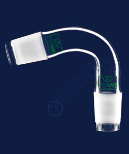 ISOLAB - 065.37.014 adaptör - alım - sade - eğimli 75 derece açılı - erkek şilif : NS14/23 (1 adet / paket)
