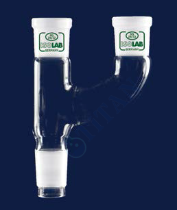 ISOLAB - 065.43.006 adaptör - çoklu - 2 boyunlu - paralel - dişi şilif : NS 29/32 - erkek şilif : NS 29/32 - paralel dişi şilif : NS 29/32 (1 adet / paket)