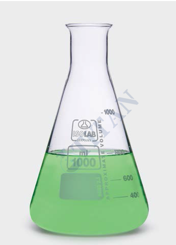ISOLAB - 027.01.300 erlen - cam - orta boyun - 300 ml (10 adet / paket)