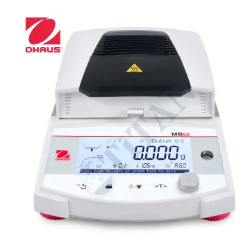 OHAUS - MB62 Nem Tayin Cihazı 90 gr / 1 mg|0,01% / 200 °C Yenilikçi Karbon Fiber Isıtma Teknolojisi