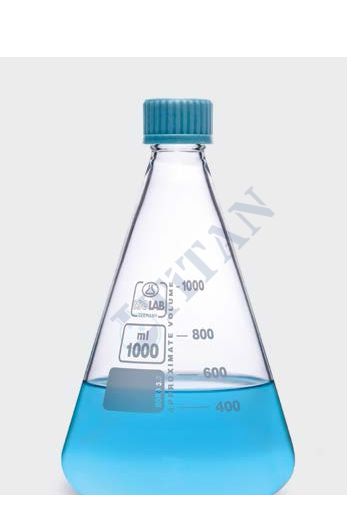 ISOLAB - 027.03.100 erlen - cam - vida kapaklı - 100 ml (1 adet / paket)