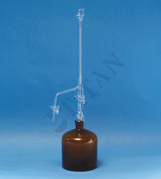 Otomatik  büret çift cam musluklu   50 ml