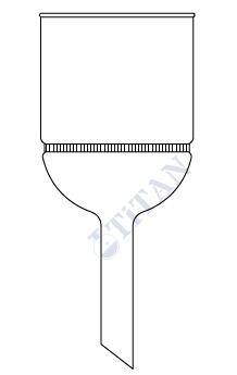 ÇALIŞKAN - LG022.04.6012 - Filtreli Huni (Nuche) 60 mm Filtre Çapı, 125 ml Hacim, Porozite No:0-3