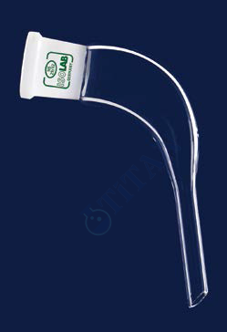 ISOLAB - 065.30.014 adaptör - aktarım - distilasyon için - eğimli - dişi şilif : NS 14/23 - 65mm (1 adet / paket)