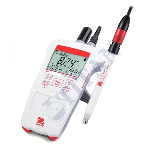 OHAUS ST 300 pH-G  pH Metre ST350 Cam Elektrot ile  0.00...14.00 pH  / -1999... 1999 mV /  0... 100 °C