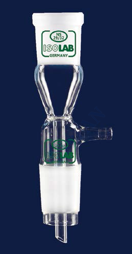 ISOLAB - 065.39.014 adaptör - alım - vakum için - düz - dişi şilif : NS14/23 - erkek şilif : NS14/23 (1 adet / paket)