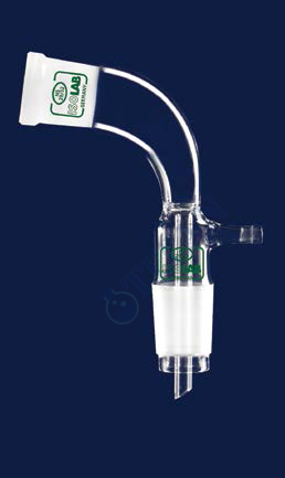 ISOLAB - 065.40.029 adaptör - alım - vakum için - eğimli - dişi şilif : NS29/32 - erkek şilif : NS29/32 (1 adet / paket)