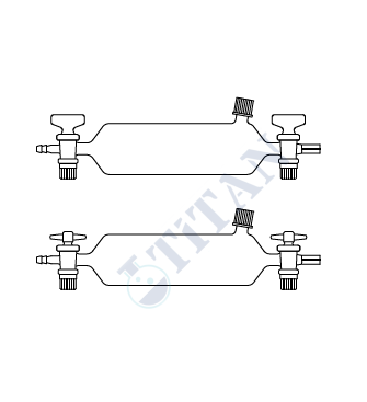 ÇALIŞKAN - LG023.04.1000 - Gaz numune alma pipeti, Septalı, PTFE Musluklu 1000 ml  Hacim