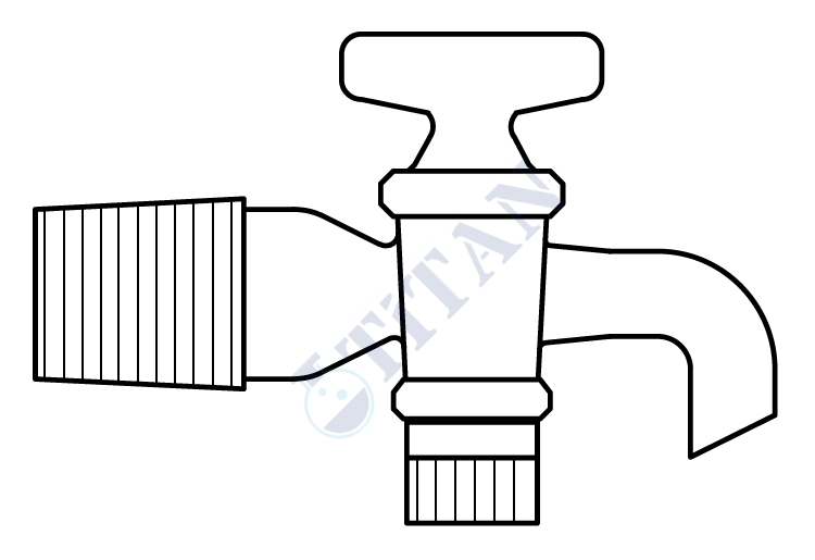 ÇALIŞKAN - LG002.14.1926 - Şilifli Musluk,PTFE NS : 19/26