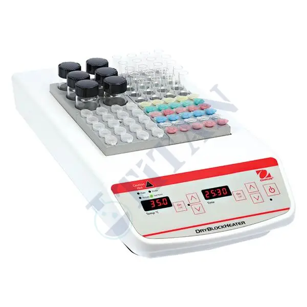 OHAUS - 6 Kuru Blok Isıtıcı Dijital | Ortam +5... 120 °C / ± 2.5 °C