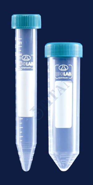 ISOLAB - 078.02.008 tüp - santrfüj - P.P - vidalı kapaklı - 50 ml - DNA/RNA free - steril (50 adet / paket)
