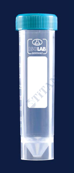 ISOLAB - 078.02.009 tüp - santrfüj - P.P - vidalı kapaklı - 50 ml - DNA/RNA free - etekli - steril (50 adet / paket)