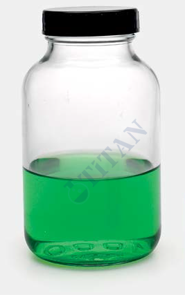 ISOLAB - 061.10.500 şişe - geniş boyunlu - nötr cam - şeffaf - 500 ml - GL 55 (10 adet / paket)