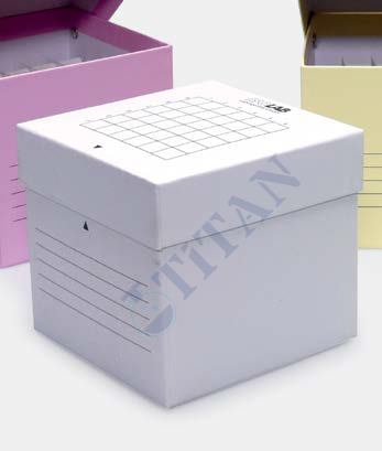 ISOLAB - 078.20.015W tüp kutusu - karton - 15 ml tüpler için - geçme kapaklı - beyaz (1 adet / paket)
