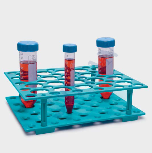 ISOLAB - 079.04.001 tüp standı - P.P - demonte - 15 ml & 50 ml tüpler için  (1 adet / paket)