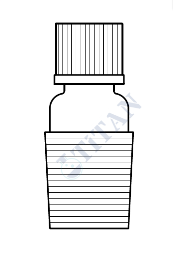 ÇALIŞKAN - LG003.02.2918 - Termometre Adaptörü NS : 29/32 , Vida Ölçüsü 18 GL ,  8 mm Delik Çapı