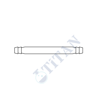 ÇALIŞKAN - LG024.06.0010 - Hortumluk, Düz tip 10mm Çap, 115mm Uzunluk