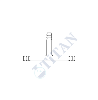 ÇALIŞKAN - LG024.07.0010 - Hortumluk, T tip, Üç yollu 10 mm Çap