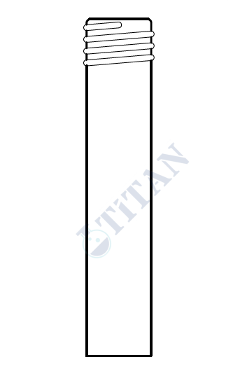 ÇALIŞKAN - LG003.03.0032 - Vida Uçlu Cam Boru Vida Ölçüsü 32 GL , Boru Dış Çapı 28 mm