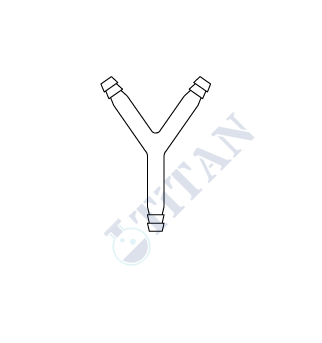 ÇALIŞKAN - LG024.08.0010 - Hortumluk, Y tip, Üç yollu 10 mm Çap