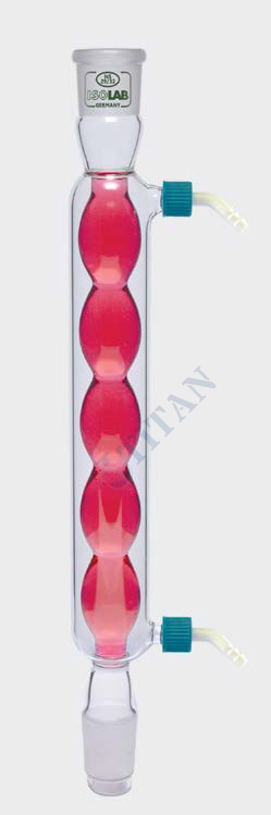 ISOLAB - 033.14.400 soğutucu - bullu - 400 mm - dişi şilif : NS 14/23 - erkek şilif : NS 14/23 - P.P yan kol (1 adet / paket)
