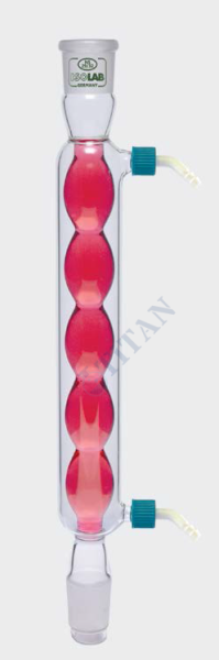 ISOLAB - 033.14.400 soğutucu - bullu - 400 mm - dişi şilif : NS 14/23 - erkek şilif : NS 14/23 - P.P yan kol (1 adet / paket)