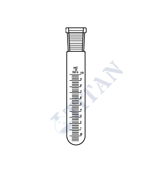 ÇALIŞKAN - LG024.10.0020 - Test tüpü, Dereceli, Şilifli 20 ml Hacim  , NS : 14.5/23