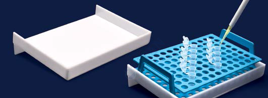 ISOLAB - 080.01.101 monoblok mikrotüp standı için taban desteği (1 adet / paket)