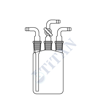 ÇALIŞKAN - LG024.12.0250 - Woulfe şişesi NS : 14.05/23  , 250 ml Hacim