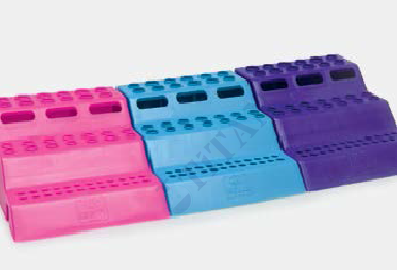 ISOLAB - 080.01.003R mikrotüp standı - 3 sıralı - rubi (1 adet / paket)
