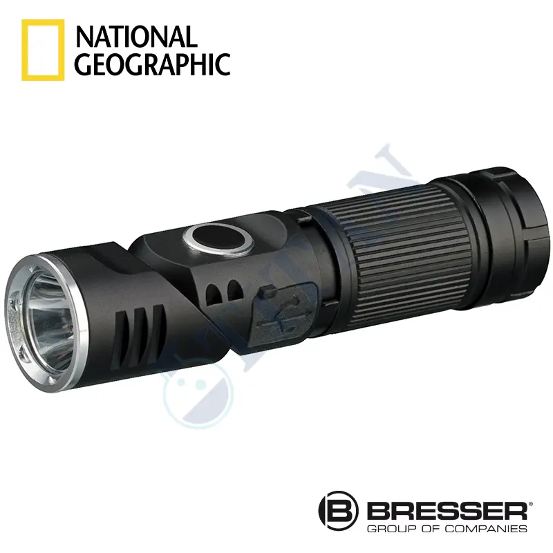 BRESSER NATIONAL GEOGRAPHIC - LUMINOS 450 Başa Monte Edilebilir LED El Feneri 450 Lümen