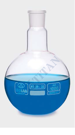 ISOLAB - 030.01.250 balon - cam - dibi düz - şilifli - 250 ml - NS19/26 (1 adet / paket)