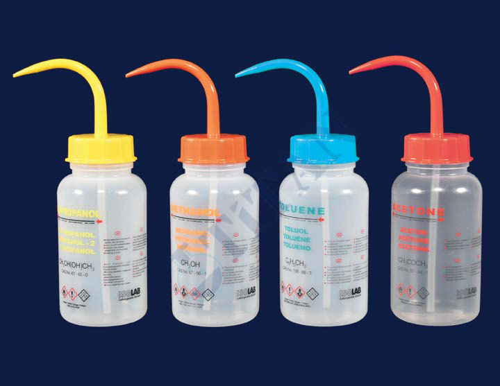 ISOLAB - 062.55.500 piset - orta boyunlu - baskılı - metanol - 500 ml (1 adet / paket)