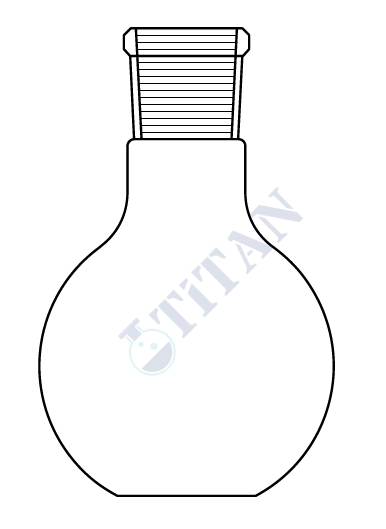 ÇALIŞKAN - LG006.01.2403 - Balon,Tek Boyunlu , DD 250 ml Hacim ,  NS : 24/29