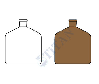 ÇALIŞKAN - LG025.16.1000  - Büret şişesi, Amber 1000 ml Hacim