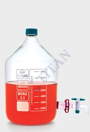 ISOLAB - 062.27.920 bidon - borosilikat cam - şeffaf - musluklu - 20 litre (1 adet / paket)