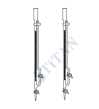 ÇALIŞKAN - LG025.18.0005 - Büret, Mikro, Cam  musluklu 5 ml Hacim, Tolerans 0.02 ml